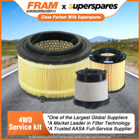 Fram Oil Air Fuel Filter Service Kit FSA2 Excellent Filtration & Convenient Pack
