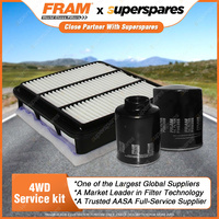 Fram Oil Air Fuel Filter Service Kit FSA31 Excellent Filtration Convenient Pack