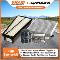 Fram Oil Air Fuel Filter Service Kit FSA30 Excellent Filtration Convenient Pack