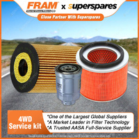 Fram Oil Air Fuel Filter Service Kit - FSA74 Excellent Filtration Refer RSK24