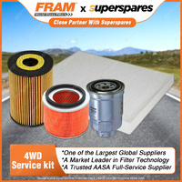 Fram Oil Air Fuel Cabin Filter Service Kit - FSA64 Excellent Filtration