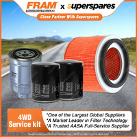 Fram Oil Air Fuel Filter Service Kit - FSA66 Excellent Filtration Refer RSK32