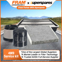 Fram Oil Air Fuel Cabin Filter Service Kit - FSA69 Excellent Filtration