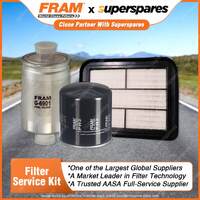 Fram Filter Service Kit Oil Air Fuel for Ford Territory SY SZ II F6X 2WD AWD