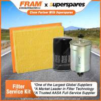 Fram Filter Service Kit Oil Air Fuel for Volkswagen Golf Mk III Mk3 Mk4 Vento 1H