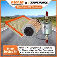 Fram Filter Service Kit Oil Air Fuel for Holden Commodore Ute VZ LPG Petrol