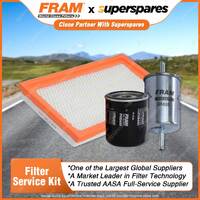 Fram Filter Service Kit Oil Air Fuel for Holden Statesman VQ II VR VS