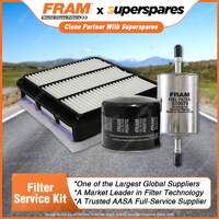 Fram Filter Service Kit Oil Air Fuel for Holden Rodeo RA 6VE1 03/2003-2005