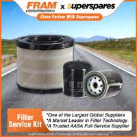 Fram Filter Service Kit Oil Air Fuel for Holden Rodeo RA 03/2003-2008