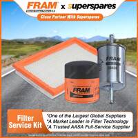 Fram Filter Service Kit Oil Air Fuel for Holden Sport VP Statesman VQ VR VS