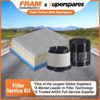 Fram Filter Service Kit Oil Air Fuel for Isuzu Mu-X D-Max TF 2012-On