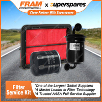 Fram Filter Service Kit Oil Air Fuel for Mazda 626 GF 07/1997-08/2002