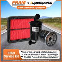 Fram Filter Service Kit Oil Air Fuel for Mazda 626 GF 07/1997-08/2002