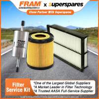 Fram Filter Service Kit Oil Air Fuel for Mazda Mazda 3 BK MPS SP23 2004-2009