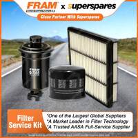 Fram Filter Service Kit Oil Air Fuel for Mitsubishi Pajero NJ NK 6G74A NL