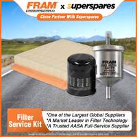 Fram Filter Service Kit Oil Air Fuel for Nissan Micra K11 06/1995-1998