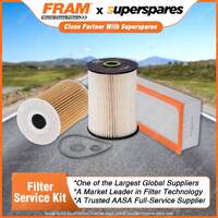 Fram Filter Service Kit Oil Air Fuel for Volkswagen Golf Mk VI Jetta 1B 1K