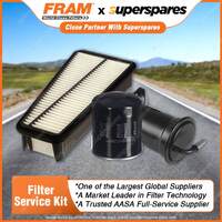 Fram Filter Service Kit Oil Air Fuel for Toyota Landcruiser Prado GRJ120R 03-09