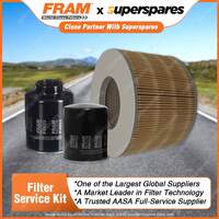 Fram Filter Service Kit Oil Air Fuel for Toyota Landcruiser HZJ105R Prado KZJ95R