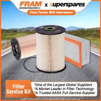 Fram Filter Service Kit Oil Air Fuel for Volkswagen Jetta Golf 1.9L 2.0L
