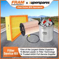 Fram Filter Service Kit Oil Air Fuel for Volkswagen Polo 9N 12/2005-04/2010