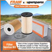 Fram Filter Service Kit Oil Air Fuel for Volkswagen Tiguan Eos Cc Caddy