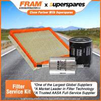 Fram Filter Service Kit Oil Air Fuel for Holden Calais VT VH VTII L67 VY VH
