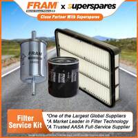 Fram Filter Service Kit Oil Air Fuel for Holden Frontera MX Rodeo TF TFR2 R9