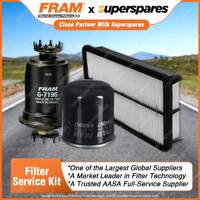 Fram Filter Service Kit Oil Air Fuel for Toyota Mr2 SW20 Mrs ZZW30R