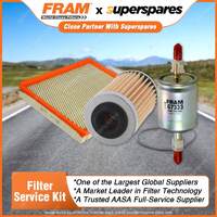 Fram Filter Service Kit Oil Air Fuel for Holden Adventra Berlina Calais VZ