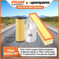 Fram Filter Service Kit Oil Air Fuel for Mercedes Benz C200K S203 W203 2000-2002