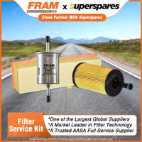 Fram Filter Service Kit Oil Air Fuel for Citroen Berlingo Van C2 VTR VTS C3