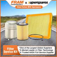 Fram Filter Service Kit Oil Air Fuel for Jeep Commander XH Grand Cherokee WH