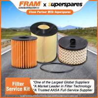 Fram Filter Service Kit Oil Air Fuel for Ford Focus LT LV 2007-2011