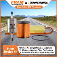 Fram Filter Service Kit Oil Air Fuel for Citroen C3 A5 A51 Ds3 DS3 88kW