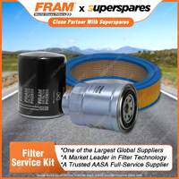 Fram Filter Service Kit Oil Air Fuel for Nissan Navara D21 02/1988-1992