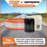 Fram Filter Service Kit Oil Air Fuel for Mitsubishi Triton ME MG MH MF MJ