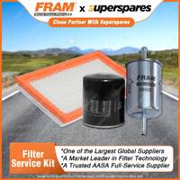 Fram Filter Service Kit Oil Air Fuel for Nissan Stagea C34 10/1996-08/1998