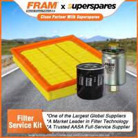 Fram Filter Service Kit Oil Air Fuel for Daewoo 1.5L Cielo GL GLX Espero CD