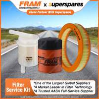 Fram Filter Service Kit Oil Air Fuel for Holden Berlina Calais VH VK