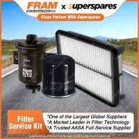 Fram Filter Service Kit Oil Air Fuel for Corolla AE102R 112 102X 112R Sprinter