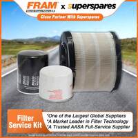 Fram Filter Service Kit Oil Air Fuel for Holden Rodeo TFR6 TFS6 R9 RA