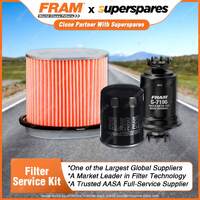 Fram Filter Service Kit Oil Air Fuel for Mitsubishi Lancer CB 1.5 1.6 91-92