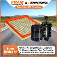 Fram Filter Service Kit Oil Air Fuel for Mazda B2600 Bravo UNY06 UFY06 Mpv LV