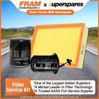 Fram Filter Service Kit Oil Air Fuel for Ford Econovan JH FE-E F8 Maxi JH FE