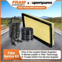 Fram Filter Service Kit Oil Air Fuel for Kia Carens Mentor Shuma Spectra