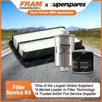 Fram Filter Service Kit Oil Air Fuel for Daihatsu Charade G203 08/1994-01/1996
