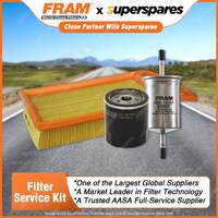 Fram Filter Service Kit Oil Air Fuel for Peugeot 407 ST SV 2004-2009