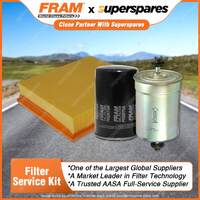 Fram Filter Service Kit Oil Air Fuel for Audi A4 B5 B6 1.8 1.8T Qt