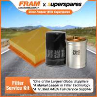 Fram Filter Service Kit Oil Air Fuel for Audi A4 B6 1.8T Rs4 B5 2.7T Twin Qt